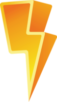 3D Flash sale thunder icon png