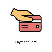 Payment Card vector filled outline Icon Design illustration. Business And Management Symbol on White background EPS 10 File