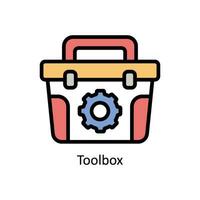 Toolbox vector filled outline Icon Design illustration. Business And Management Symbol on White background EPS 10 File