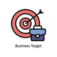 Business Target vector filled outline Icon Design illustration. Business And Management Symbol on White background EPS 10 File