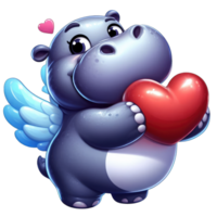 AI generated Heavenly Primate's Heart Offering, Sticker png