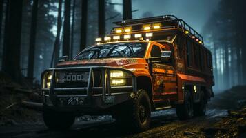 AI generated 3d realistic ambulance photo