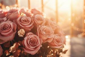 AI generated Elegant Flower Background photo