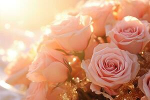 AI generated Elegant Flower Background photo