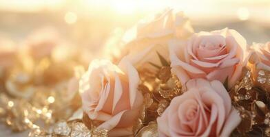 AI generated Elegant Flower Background photo