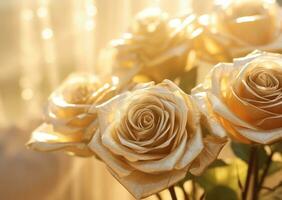 AI generated Outdoor Flower Background photo