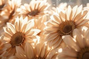 AI generated Outdoor Flower Background photo