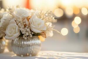 AI generated Outdoor Flower Background photo
