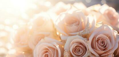 AI generated Outdoor Flower Background photo