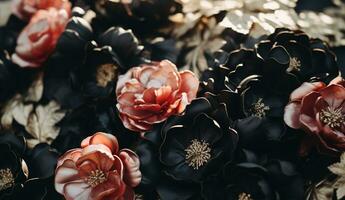 AI generated Elegant Flower Background photo