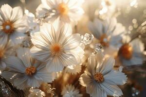 ai generado elegante flor antecedentes foto