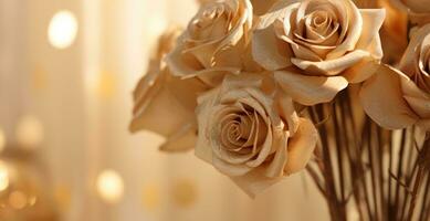 AI generated Outdoor Flower Background photo