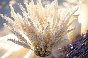 AI generated Outdoor Flower Background photo