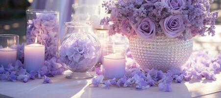 AI generated Outdoor Flower Background photo