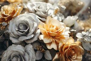 AI generated Elegant Flower Background photo