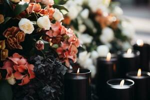 AI generated Elegant Flower Background photo