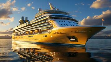 AI generated 3d realistic cruise ships photo