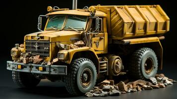 AI generated 3d realistic Dump Truck photo