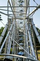 Photograph of ferris wheel carousel from below photo