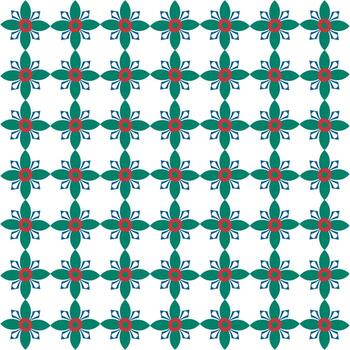 Vector unique abstract background with repeating floral ornaments