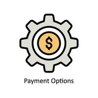 Payment Options vector Filled outline Icon Design illustration. Business And Management Symbol on White background EPS 10 File