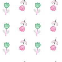 Romantic and abstract rose illustration in a seamless design. vector