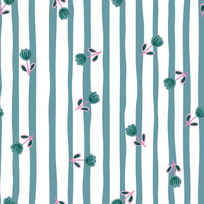 Romantic and abstract rose illustration in a seamless design.