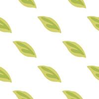 Elegant vector pattern with green foliage.