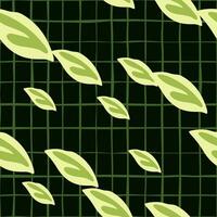 Elegant vector pattern with green foliage.