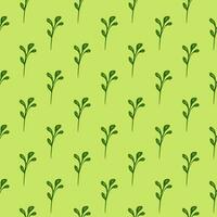 Ornate and organic, this seamless nature-inspired pattern blends doodle. vector