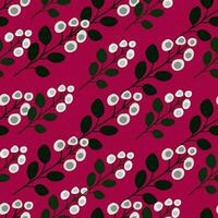 Romantic and bright floral pattern with hand-drawn petals and leaves. vector
