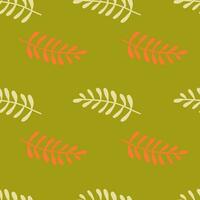 Vibrant seamless pattern featuring leaves and florals. vector