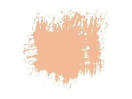 Color of the Year 2024 peach fuzz sample Vector paint brush spot Hand painted trendy color background Ink scribble dab clipart