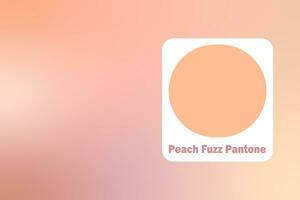 Trendy color of year 2024 - Peach Fuzz. Trendy color palette sample. Abstract floral pattern swatch colors collage. Peach Fuzz new trend photo