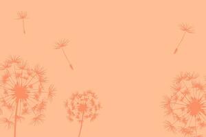 Trendy color of year 2024 - Peach Fuzz. Trendy color palette sample. Abstract floral pattern swatch colors collage. Peach Fuzz new trend photo