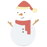 Snowman with scarf png