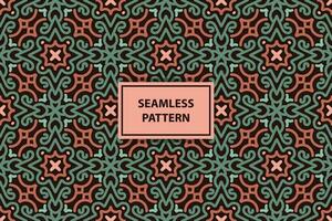 arabic seamless pattern with calm color vector