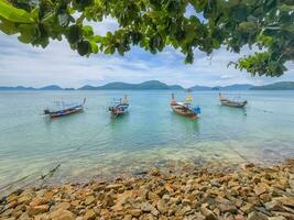 Fishing boats in Phuket, Thailand photo