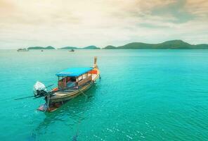 Fishing boats in Phuket, Thailand photo