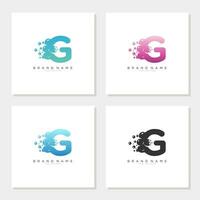 Soap Bubble On Letter G Logo Design editable vector