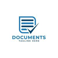 Documents modern creative logo design vector