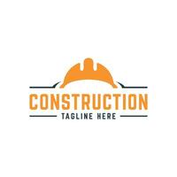 Construction creative modern wordmark sign logo design vector