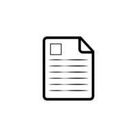 Document vector file icons. Paper documents icons, signs. Clipboard, checklist, report, survey or agreement editable stroke outline icon. vector design.