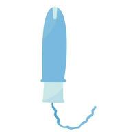 tampon woman period icon element blood applicator vector