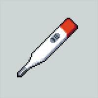 Pixel art illustration Termometer. Pixelated termometer. Medical termometer healthcare pixelated for the pixel art game and icon for website and video game. old school retro. vector