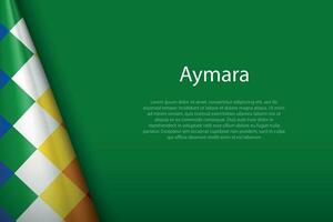 flag of Aymara, Ethnic group, isolated on background with copyspace vector