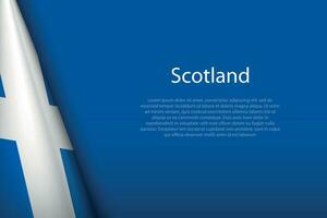 bandera de Escocia, étnico grupo, aislado en antecedentes con copyspace vector