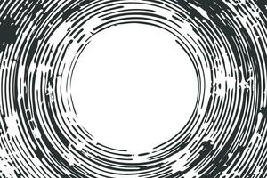 afligido negro y blanco textura con círculos, rayado grunge vector