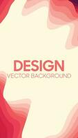 Abstract vertical colorful papercut wave background vector