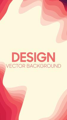 Abstract vertical colorful papercut wave background